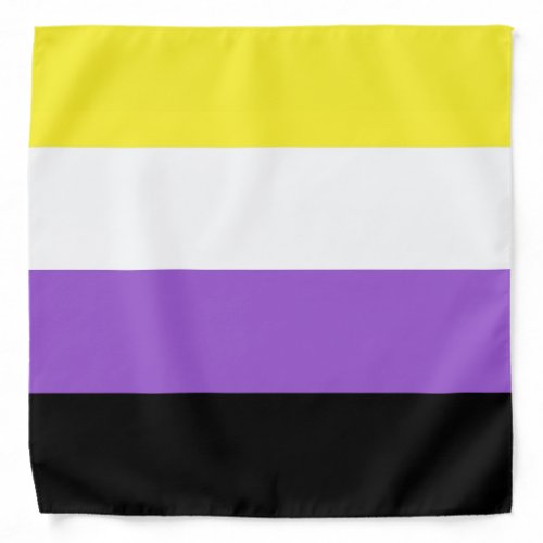 Nonbinary Pride Flag Bandana