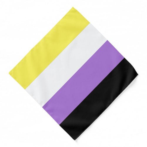 Nonbinary Pride Flag Bandana