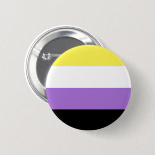 Nonbinary Pride Flag Button