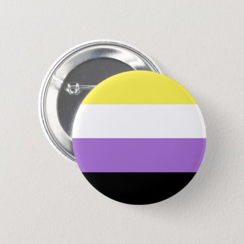 Nonbinary Pride Flag Button