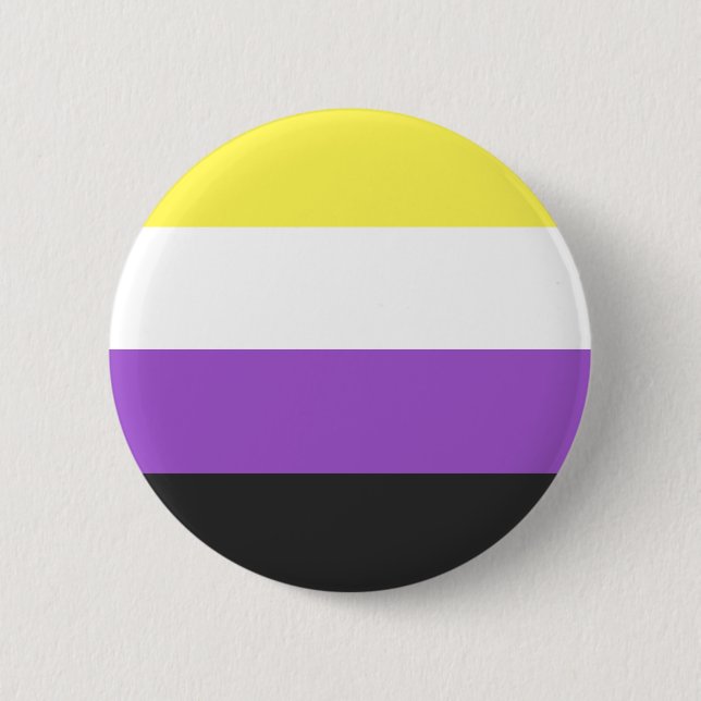 Nonbinary Pride Flag Button (Front)