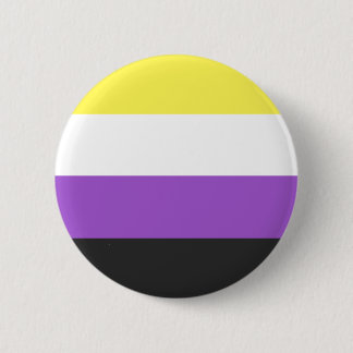 Nonbinary Pride Flag Button