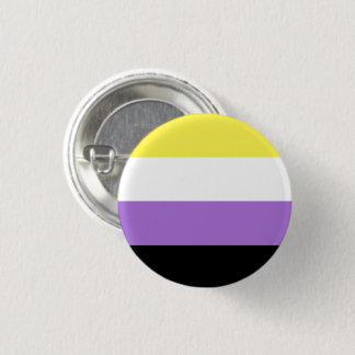 Nonbinary Pride Flag Button
