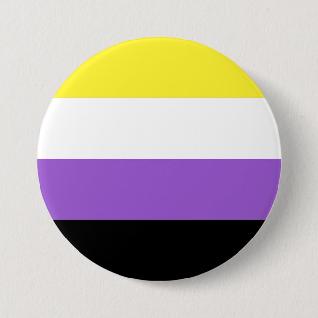 Nonbinary Pride Flag Button (Front)