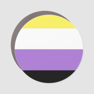 Nonbinary Pride Flag Car Magnet