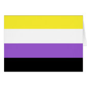 Nonbinary Pride Flag Cards (Front Horizontal)