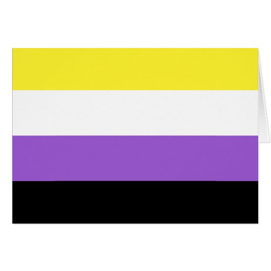 Nonbinary Pride Flag Cards (Front Horizontal)