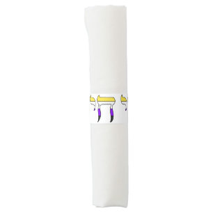 Nonbinary Pride Flag Chai Napkin Bands