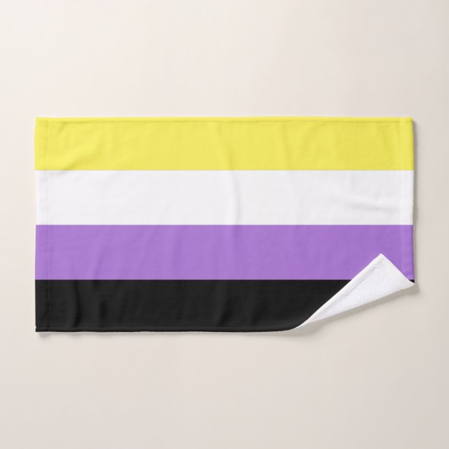 Nonbinary Pride Flag Hand Towel (Hand Towel)
