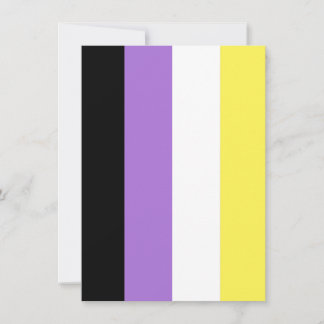 Nonbinary Pride Flag Holiday Card