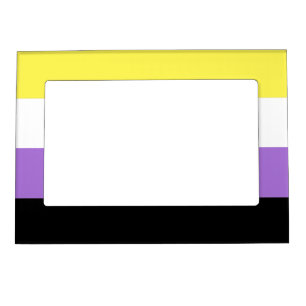 Nonbinary Pride Flag Magnetic Frame