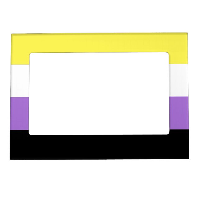 Nonbinary Pride Flag Magnetic Frame (Front)