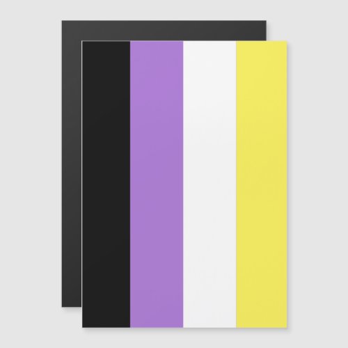 Nonbinary Pride Flag Magnetic Invitation