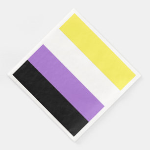 Nonbinary Pride Flag Paper Dinner Napkins