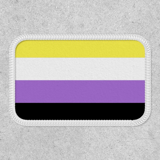 Nonbinary Pride Flag Patch (Front)