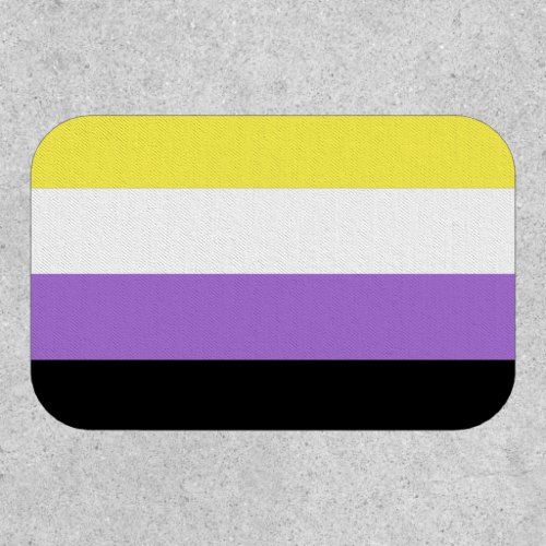 Nonbinary Pride Flag Patch