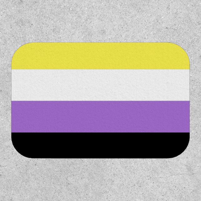 Nonbinary Pride Flag Patch (Front)