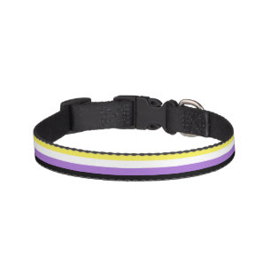 Nonbinary Pride Flag Pet Collar