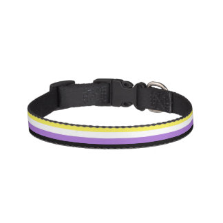 Nonbinary Pride Flag Pet Collar