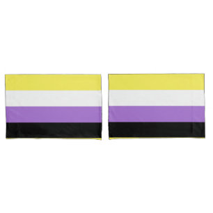 Nonbinary Pride Flag Pillow Case