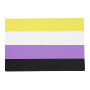 Nonbinary Pride Flag Placemat