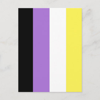 Nonbinary Pride Flag Postcard