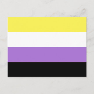 Nonbinary Pride Flag Postcard