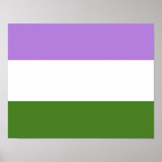 Nonbinary Pride Flag Poster