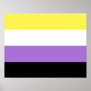 Nonbinary Pride Flag Poster