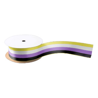 Nonbinary Pride Flag Satin Ribbon