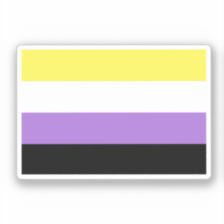 Nonbinary Pride Flag Sticker