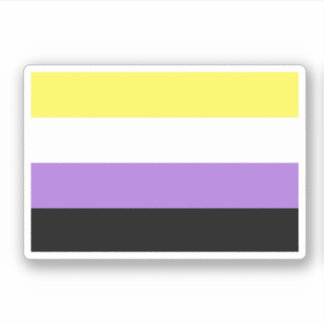 Nonbinary Pride Flag Sticker