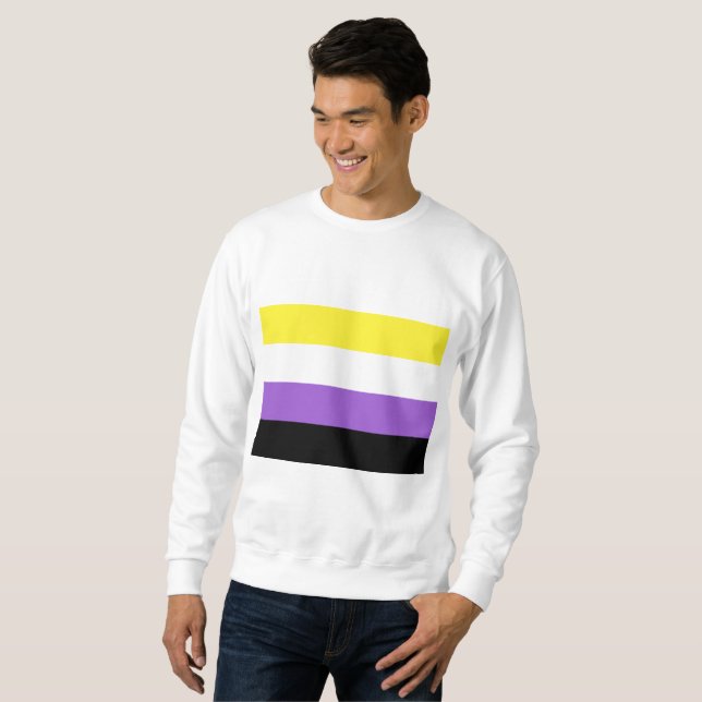 Nonbinary Pride Flag Sweatshirt (Front Full)