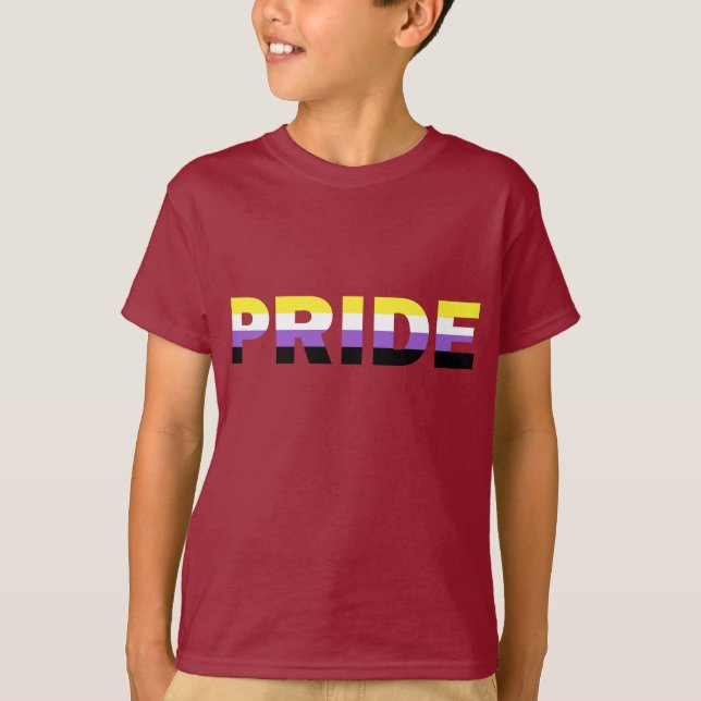 Nonbinary Pride Flag T-Shirt (Front)