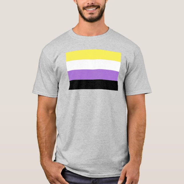 Nonbinary Pride Flag T-Shirt (Front)