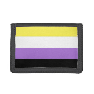 Nonbinary Pride Flag Trifold Wallet