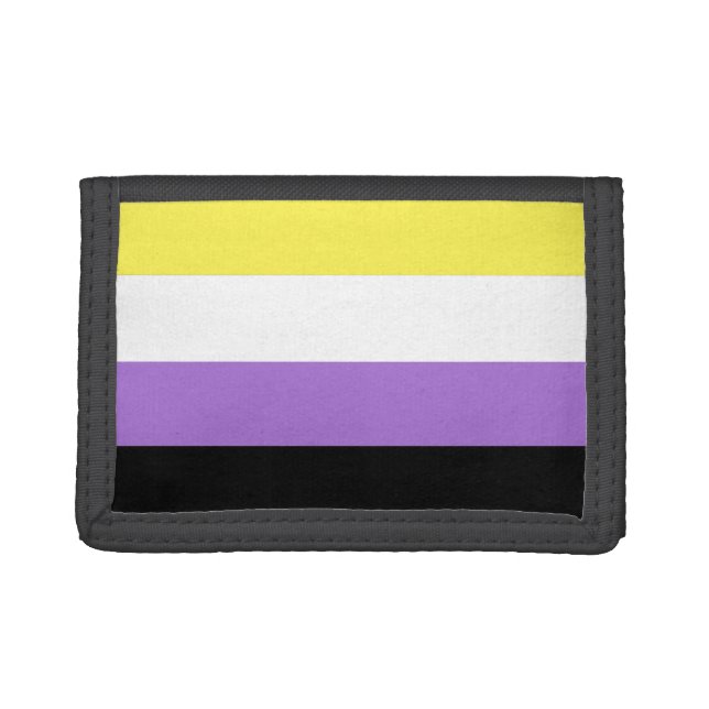 Nonbinary Pride Flag Trifold Wallet (Front)