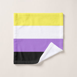 Nonbinary Pride Flag Wash Cloth