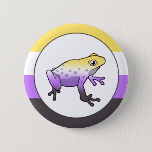 Nonbinary Pride Frog Pin