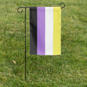 Nonbinary Pride Garden Flag