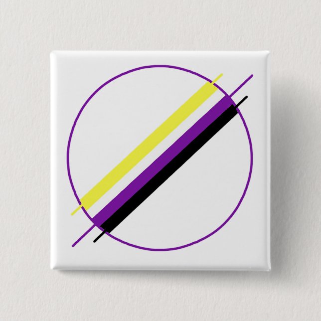 Nonbinary Pride Pin (Front)