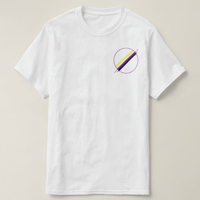 Nonbinary Pride Pocket Tee (Design Front)