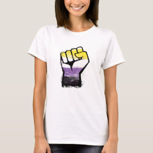 Nonbinary Pride Protest Fist T-Shirt