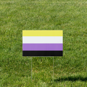 Nonbinary Pride Sign