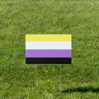 Nonbinary Pride Sign