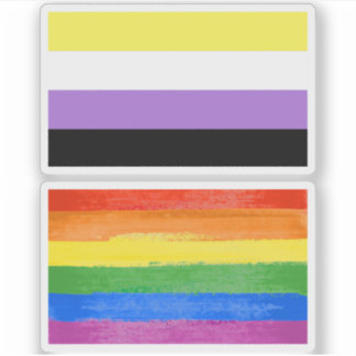 Nonbinary Pride Sticker