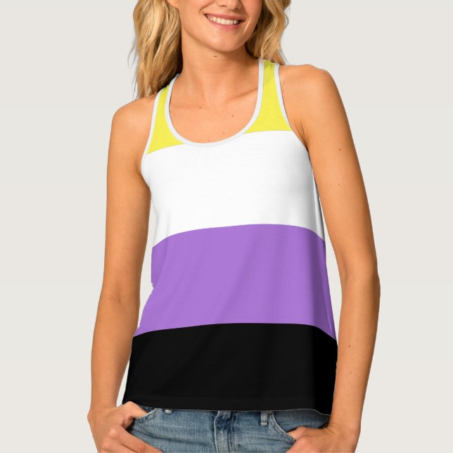 Nonbinary Pride Tank Top (Front)