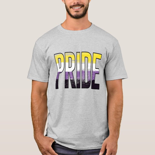 Nonbinary Pride Word T-Shirt (Front)