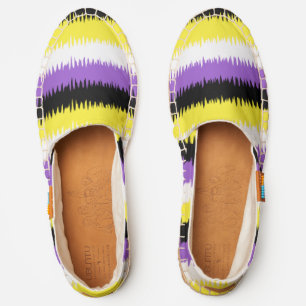Nonbinary Pride Zig Zag Pattern LGBT Espadrilles