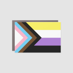 Nonbinary Progress Pride Car Magnet